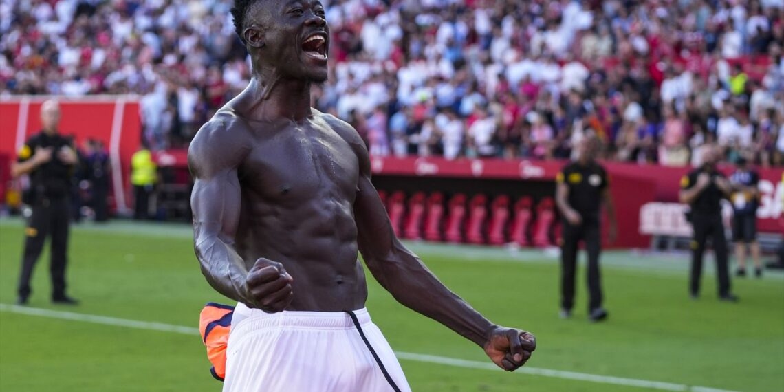 Akor Adams scores late winner to keep Sevilla out of relegation zone