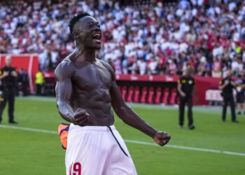 Akor Adams scores late winner to keep Sevilla out of relegation zone