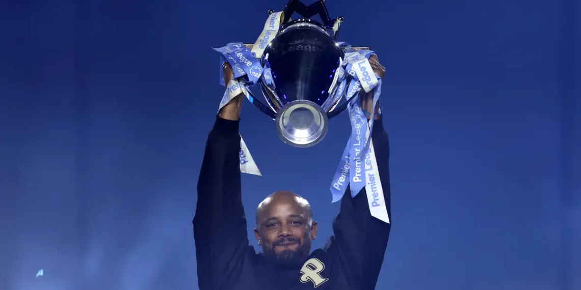 Kompany Lifts Premier League Trophy as Manchester City Celebrate Guardiola Era