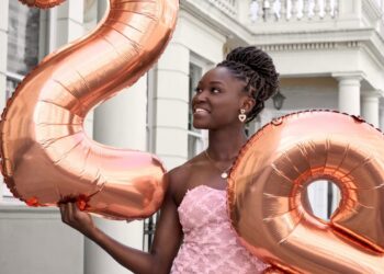 Rinsola Babajide marks 28th birthday in stunning pink sleeveless gown