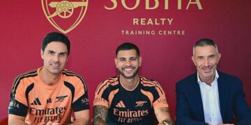 Arsenal unveils £75m Bruno Guimaraes signing from Newcastle