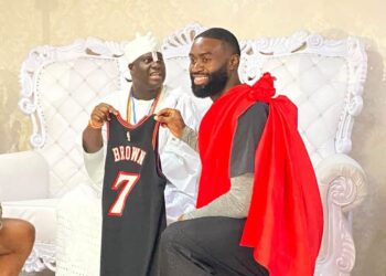 Jaylen Brown Honoured With Yoruba Name ‘Babatunde’ During Visit to Ooni of Ife