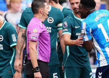 Awoniyi sees red as Brighton humiliate Coventry