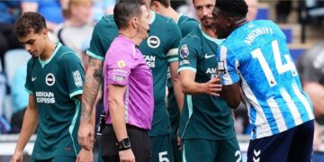 Awoniyi sees red as Brighton humiliate Coventry